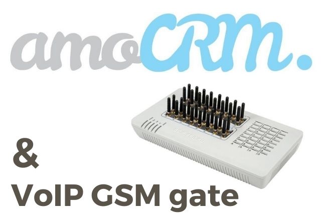 GSM telephony for amoCRM